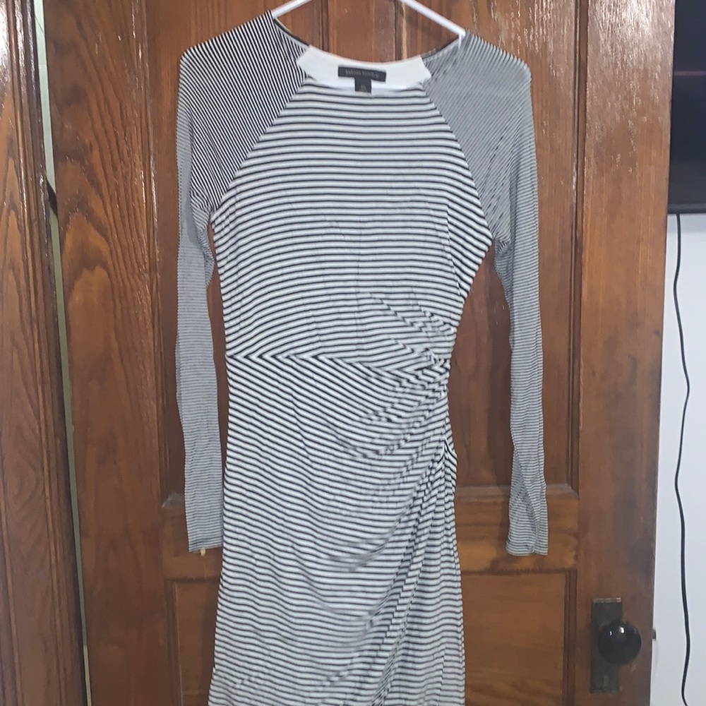 Banana republic, black and white striped extra small dress